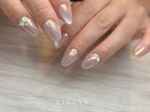 ヴィヴィアン ネイル(Vivian nail)/ピンク　オーロラ　大人可愛い