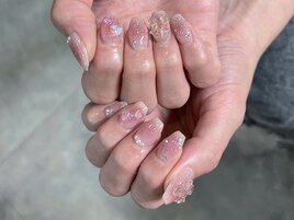 チークリボンネイル