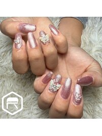 ワンカラービジュー付き