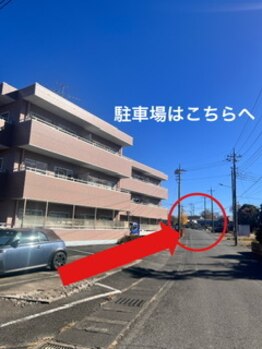 ミント/マンション横の垣根の駐車場です