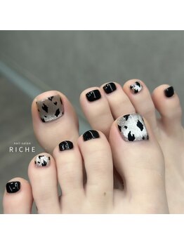 リッシュ(RICHE)/シルバー×ブラックネイル