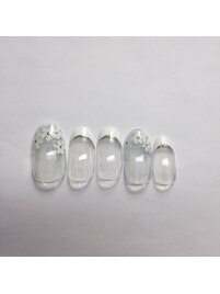 フラワーフレンチネイル
