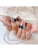 ビューティーアップ 池袋(Beauty Up)/リボンツイードネイル♪