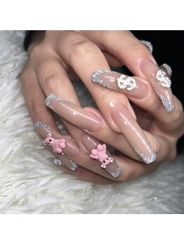 グロウネイル(Glow.Nail)/キラキラフラッシュネイル