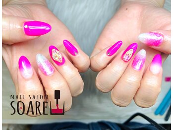 ネイルサロンソアレ(SOARE)/ネオンカラー