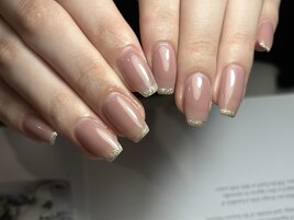 ちゅるんっ♪グレージュネイル