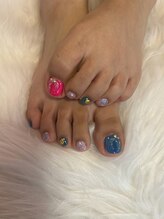 ブルーローズ(Blue rose)/フットネイル パーツ付け放題