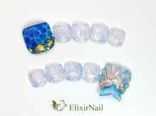 エリクサーネイル 新宿3丁目(Elixir Nail)/フット やり放題/クーポン使用