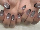 マグネット×黒フレンチ