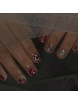 Bomi nail【ボミネイル】の写真/【持ち込みdesign可】パーツもカラーも豊富！韓国・ワンホンネイルやY2Kなど持ち込みアートも理想通りに＊