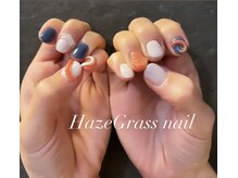 ハズグラスネイル(Haze Grass nail)/大人気粘土ネイル