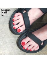 スカラべネイル52 春日部(Scarab Nail 52)/Flower*nail￥8000