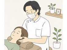 休里鍼灸堂の雰囲気（骨格調整では背骨と内臓機能を回復させます自律神経系の調整に◎）