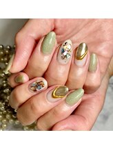 ナナズネイル 西小倉店(NANA's Nail)/ミントグリーン　by村上