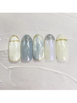 ネイルアンドまつげ リュフェール 五反田(Nail Lufaire)/囲みフレンチ
