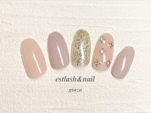 エストラッシュアンドネイル 銀座店(est lash&nail)/シンプルストーンネイル