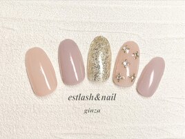 シンプルストーンネイル