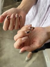 ネイルルーム オルポノ(Olupono)/ニュアンスレオパード