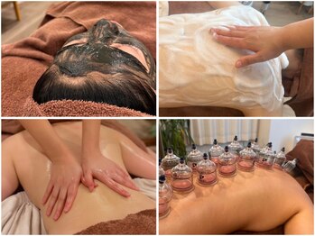 ザ ウエルネス ヒロオ(THE WELLNESS HIROO)の写真/アロマ/よもぎ蒸し/小顔/リンパマッサージ/ハーブピーリングなど…フルオーダーメイド施術でお悩み解消に◎