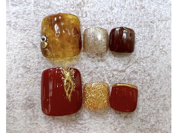 アンリーフ高田馬場店(an leaf)/ベッ甲×ミラーネイル