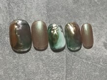 カラネイル 南森町店(calla nail)/クリア感がお洒落なニュアンス