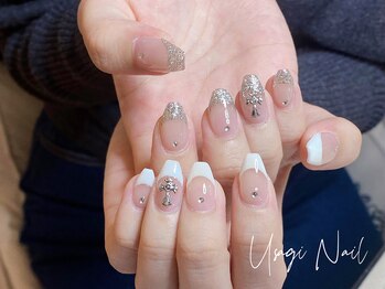 ウサギネイル 新大久保店(usagi nail)/マグネットフレンチ秋可愛い