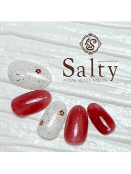 ネイルアンドアイラッシュサロン ソルティ 寺田町(salty)/お正月ネイル