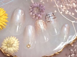 カラグラツイードネイル
