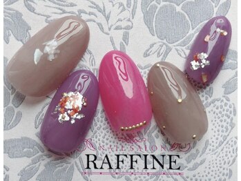 ネイルサロンアンドスクール ラフィーネ 池袋店/カラフルシェルネイル◆¥7990