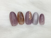 ネイルズ ラ ブリーサ(nails La Brisa)/塗りかけ×ギャラクシー