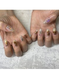 塗りかけニュアンスネイル