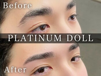 プラチナムドール 和歌山店(PLATINUM DOLL)の写真/次世代アイブロウ☆毛並みを整える外国人風眉毛パーマ♪自眉を活かした感動体験を！