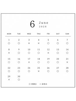 プラスアイビー 札幌店(+i.b)/6月の店休日のお知らせ