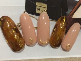 金箔べっ甲ネイル