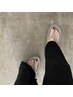 【foot】ワンカラー ¥6550 or フラッシュネイル ¥8550 