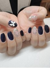 ボーテ アロマージュ アンド ネイル(Beaute aromage & nail)/ネイビーネイル