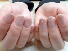 アミュリー ネイル アトリエ(Amury nail atelier)/シアー ベージュ シンプル