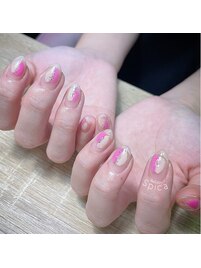 ざっくりなニュアンネイル