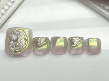 ネイリッシュサロン エー(Nailish Salon A)/ニュアンスオーロラフット