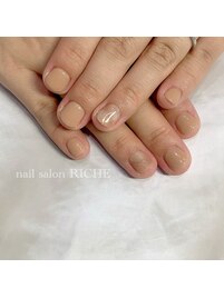 ミルクティーネイル