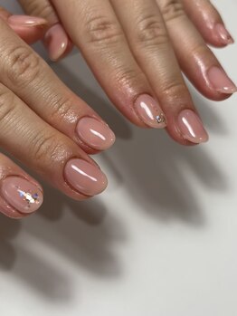 ネイルスタンド ツキイチ(NAIL STAND)/ワンカラーにラメパウダー☆