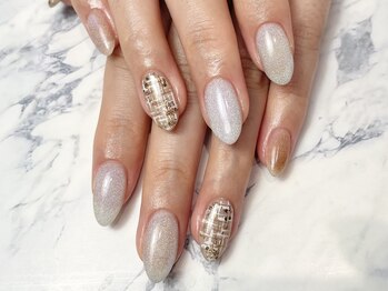ヘアーアンドネイル ルシア(Hair&Nail Lucia)/マグネット×ツイードネイル!