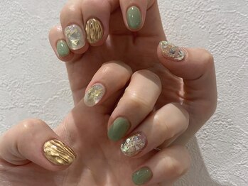 ガレリア エレガンテ 栄店(GALLARIA Elegante)/ピスタチオカラーとキラキラ