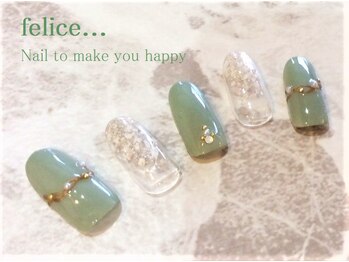 ネイルサロン フェリーチェ(felice)/【定額ネイル】¥7980