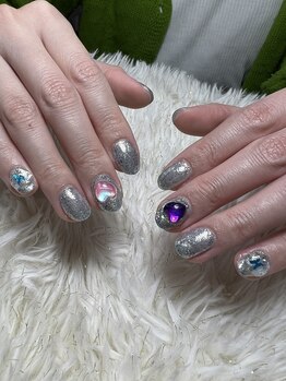 レディスペネイル ノマエ 名駅店(Redispe nail nomae)/キラキラネイル