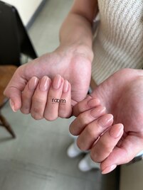 ナチュラル×自爪風ネイル