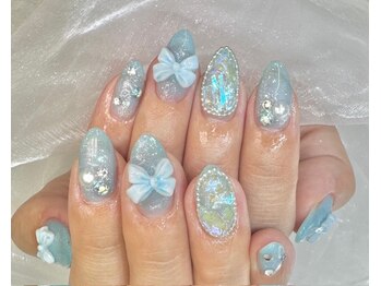 アリイネイルズ(ALII Nails)/ブルーリボンネイル