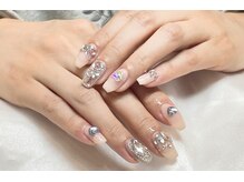 アモールビューティー 新宿店(Amor Beauty)/自爪ワンカラー　パーツ付け放題