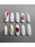 【人気No.1】平日限定！【ハンド】《オフ込み》アート4本付きワンカラー