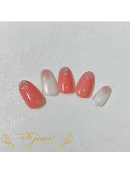 ケージュール(Kjour)/シンプルピンクネイル